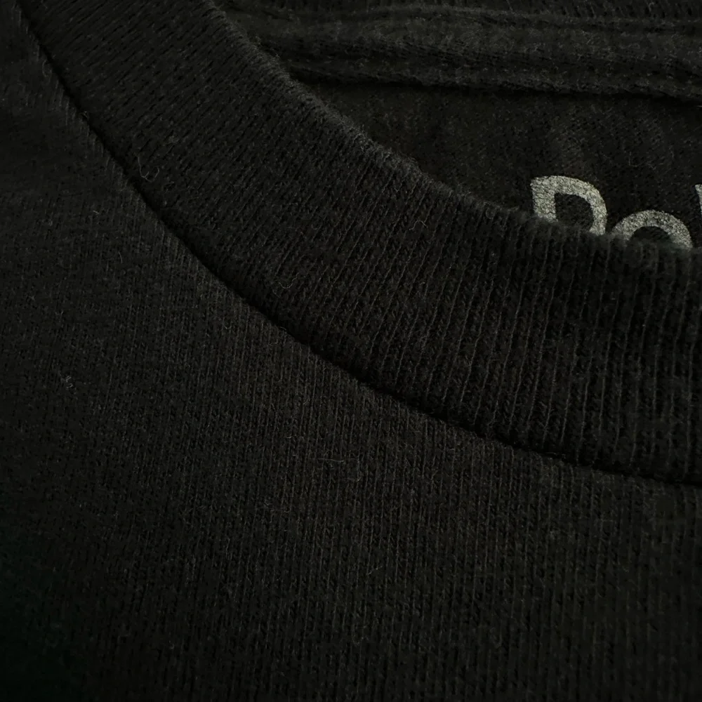 Men’s L Black Official Polaroid T-shirt With The Word “Polaroid” Written 5 Times - Picture 4 of 16